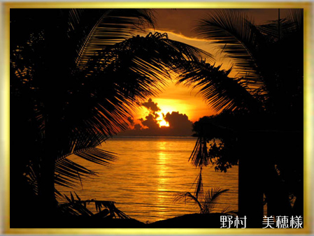 2007水面・陸上部門第2選 <PALAU SUNSET>